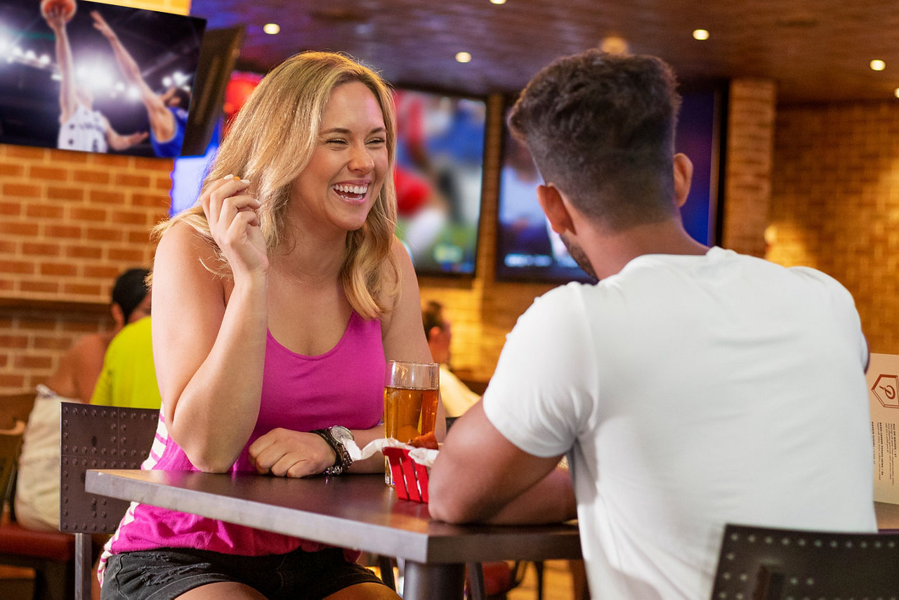 Navigator of the Seas Couple Eating