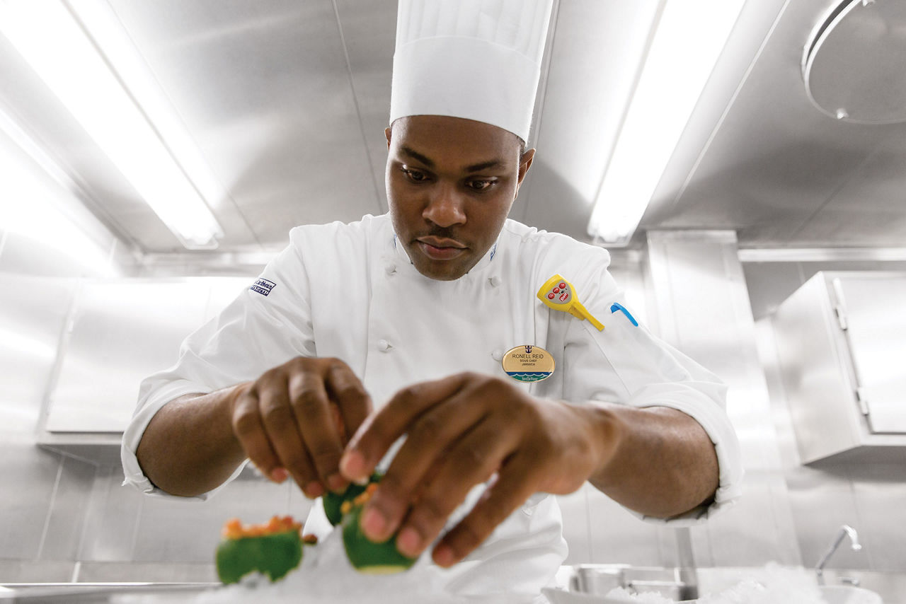 Anthem of the Seas Wonderland Chef Preparing Food