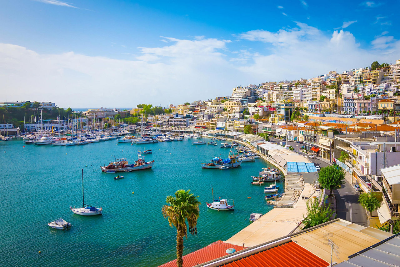 Mikrolimano harbour in Greece