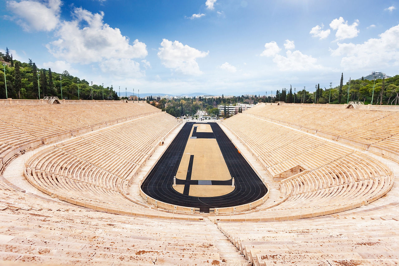 Panathenaic Stadium Daytime, Athens, Greece