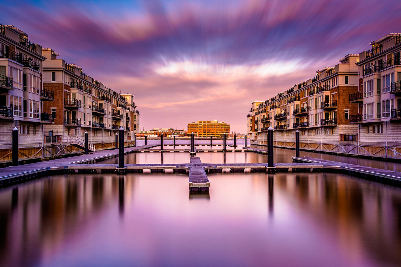 Inner Harbor Waterfront, Baltimore, Maryland