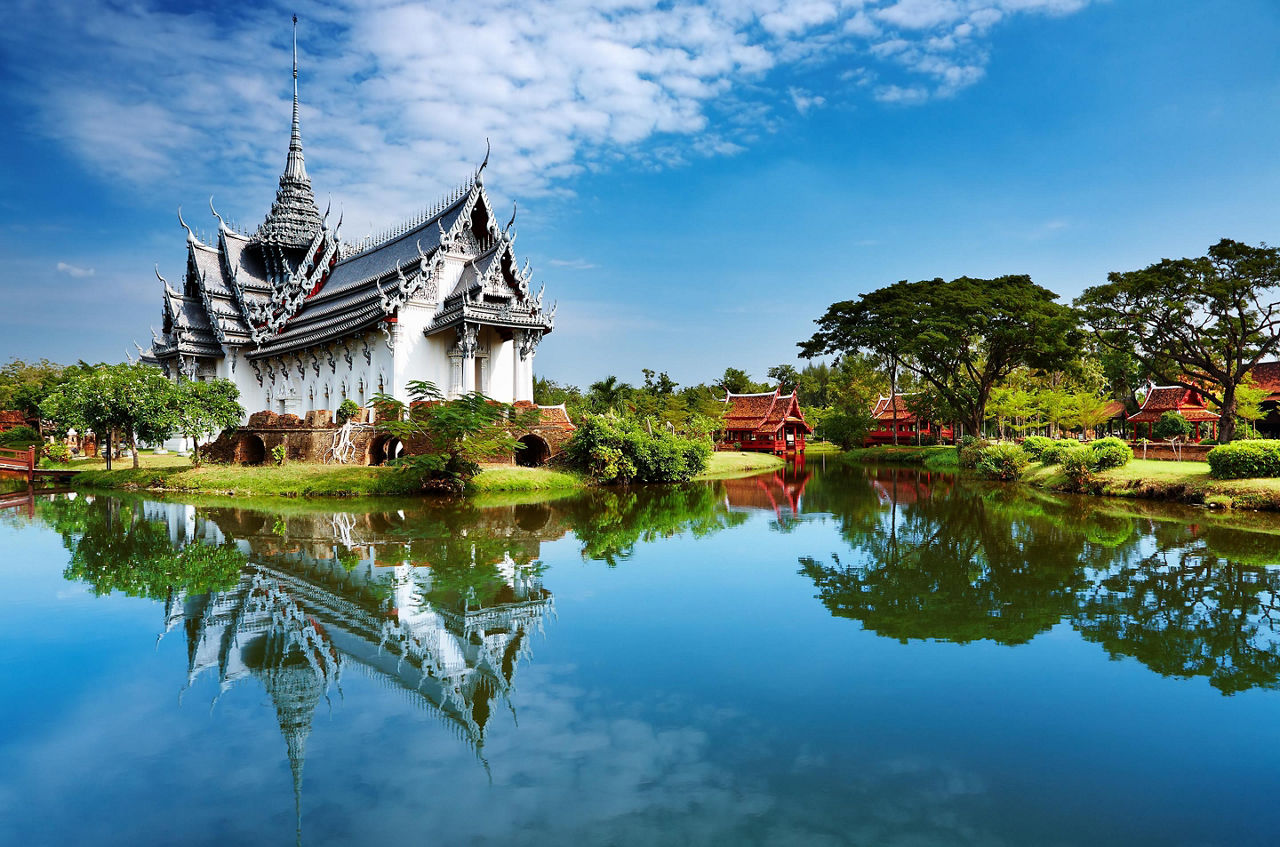 Bangkok, Thailand Palace Reflections Water