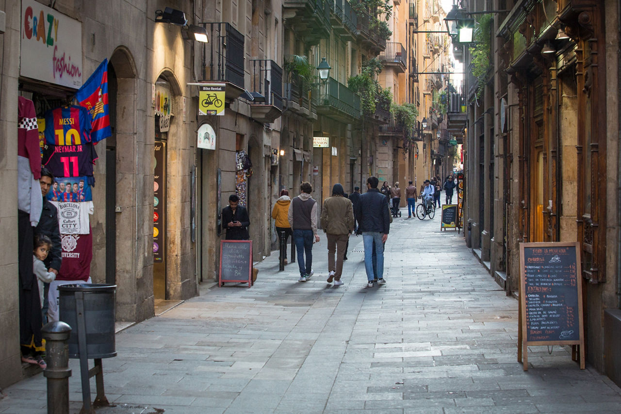 Barcelona Spain La Rambla Restaurants