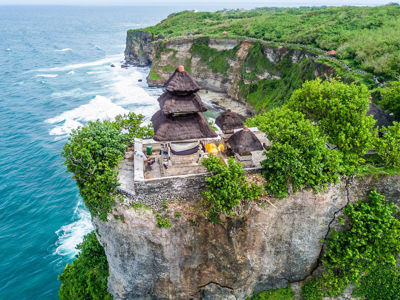 Uluwatu Temple Pura Luhur in Bali, Indonesia