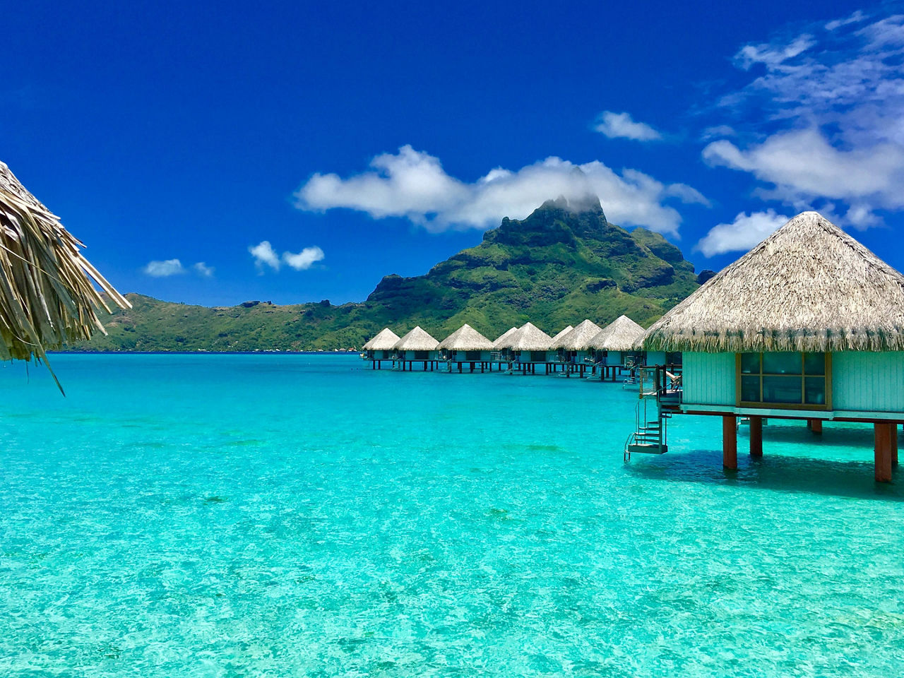 Bora Bora, French Polynesia, Overwater bungalows