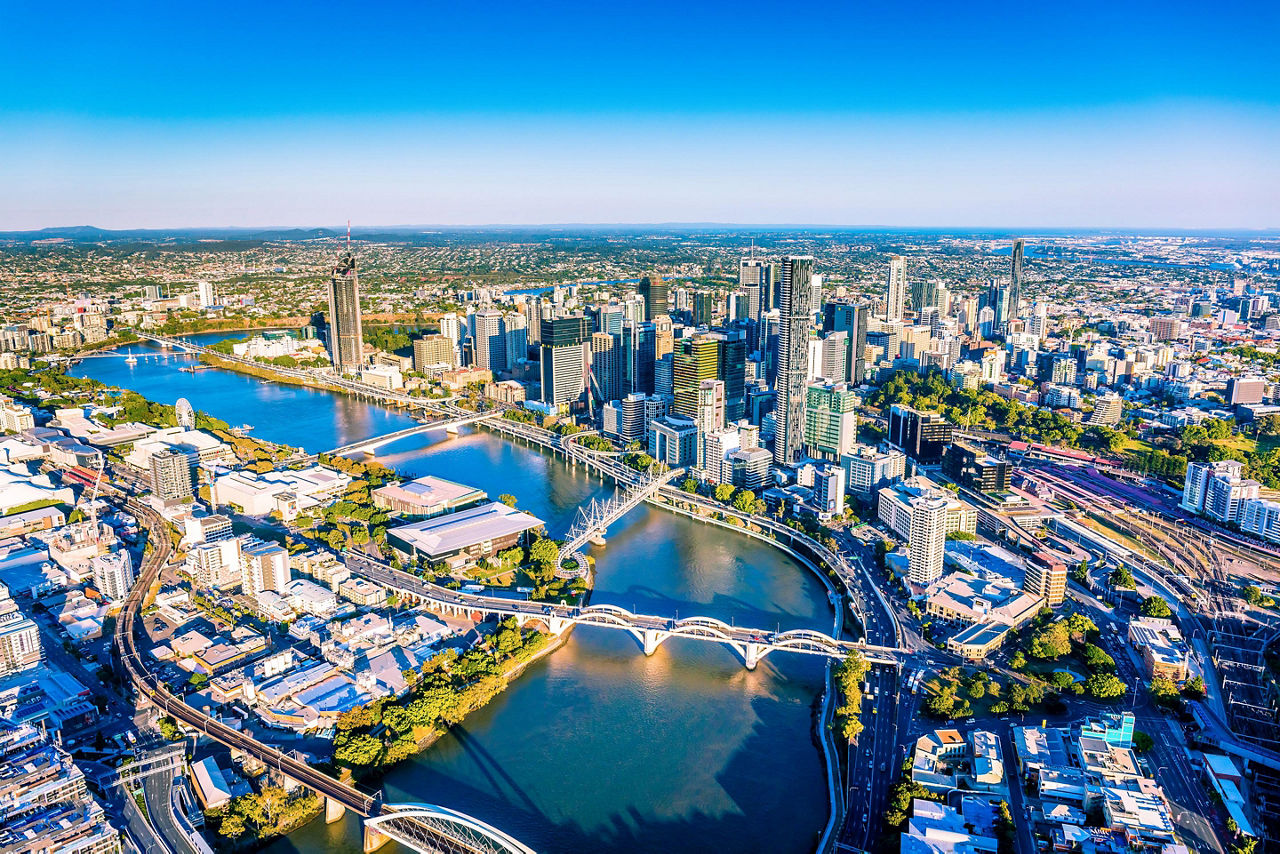 Brisbane, Australia  Aerial View