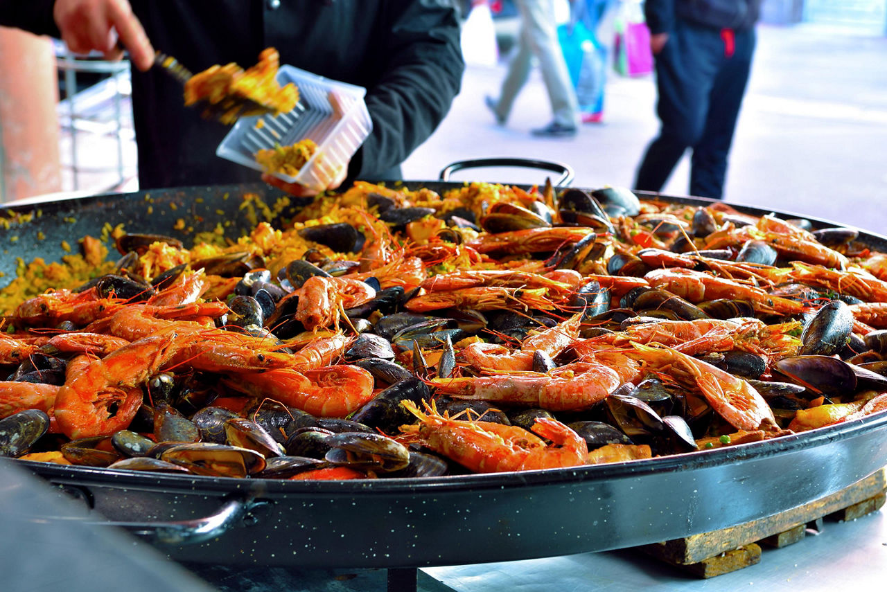 Cannes, France Paella From Local Market