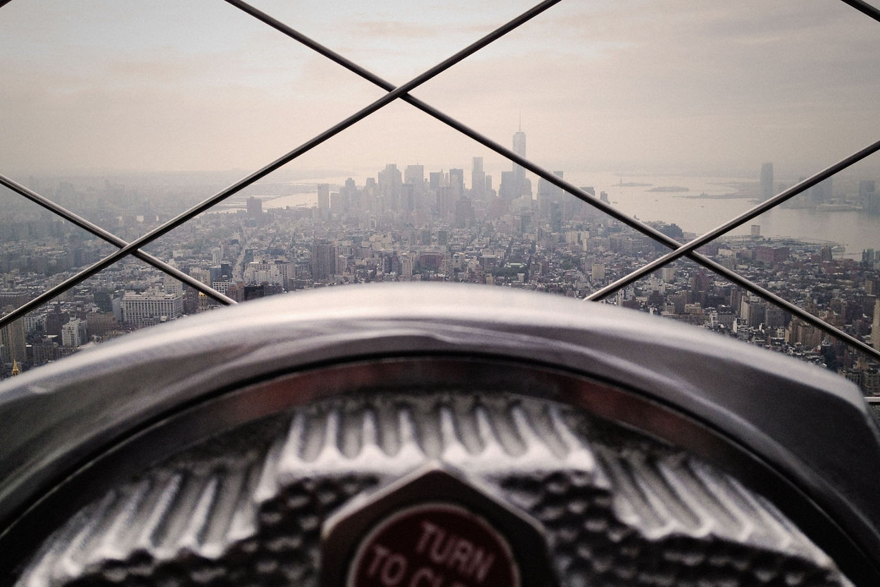 Empire State Building Observatory Deck View, Cape Liberty, New Jersey