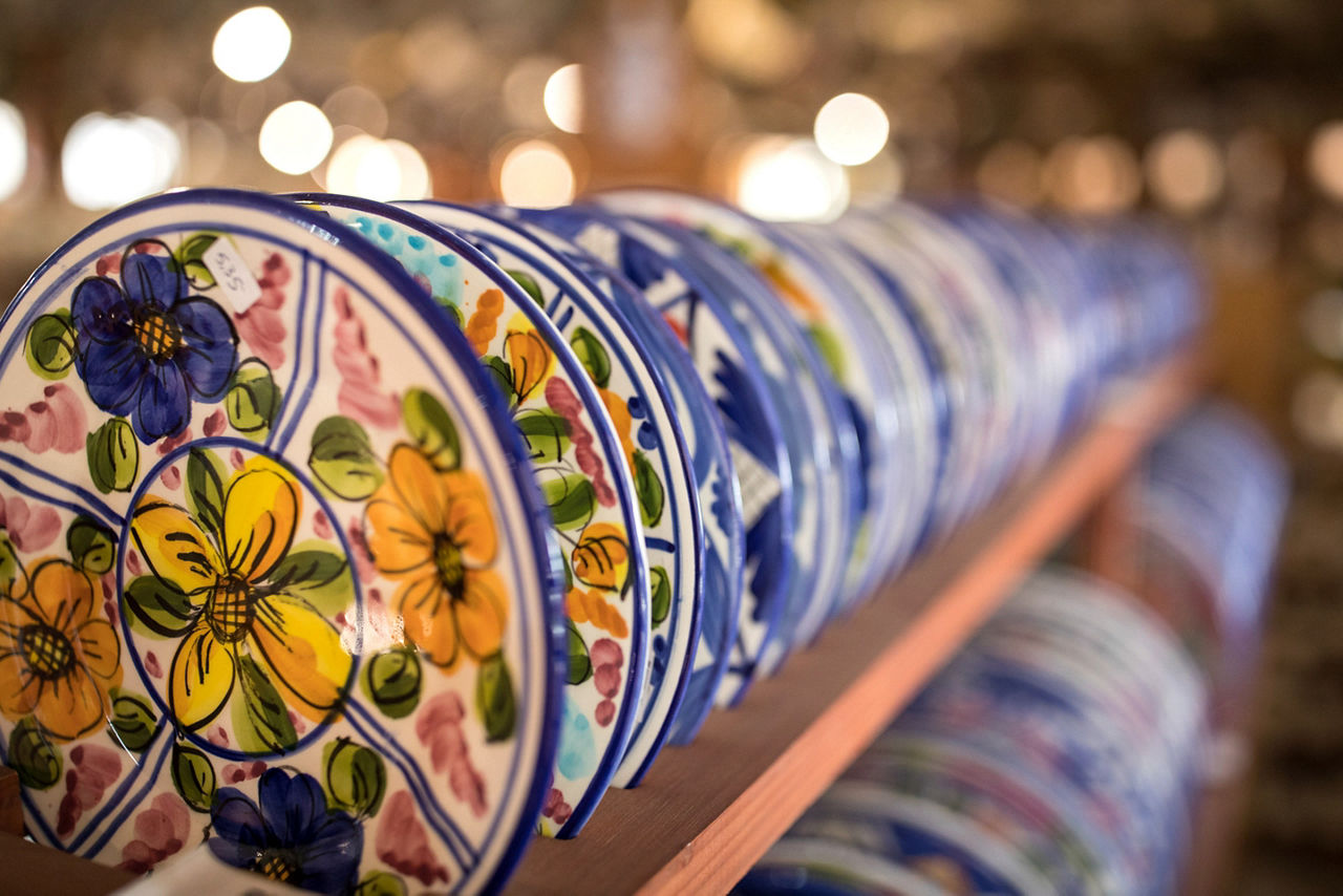 Spain Cartagena Local Artisan Ceramics Shopping