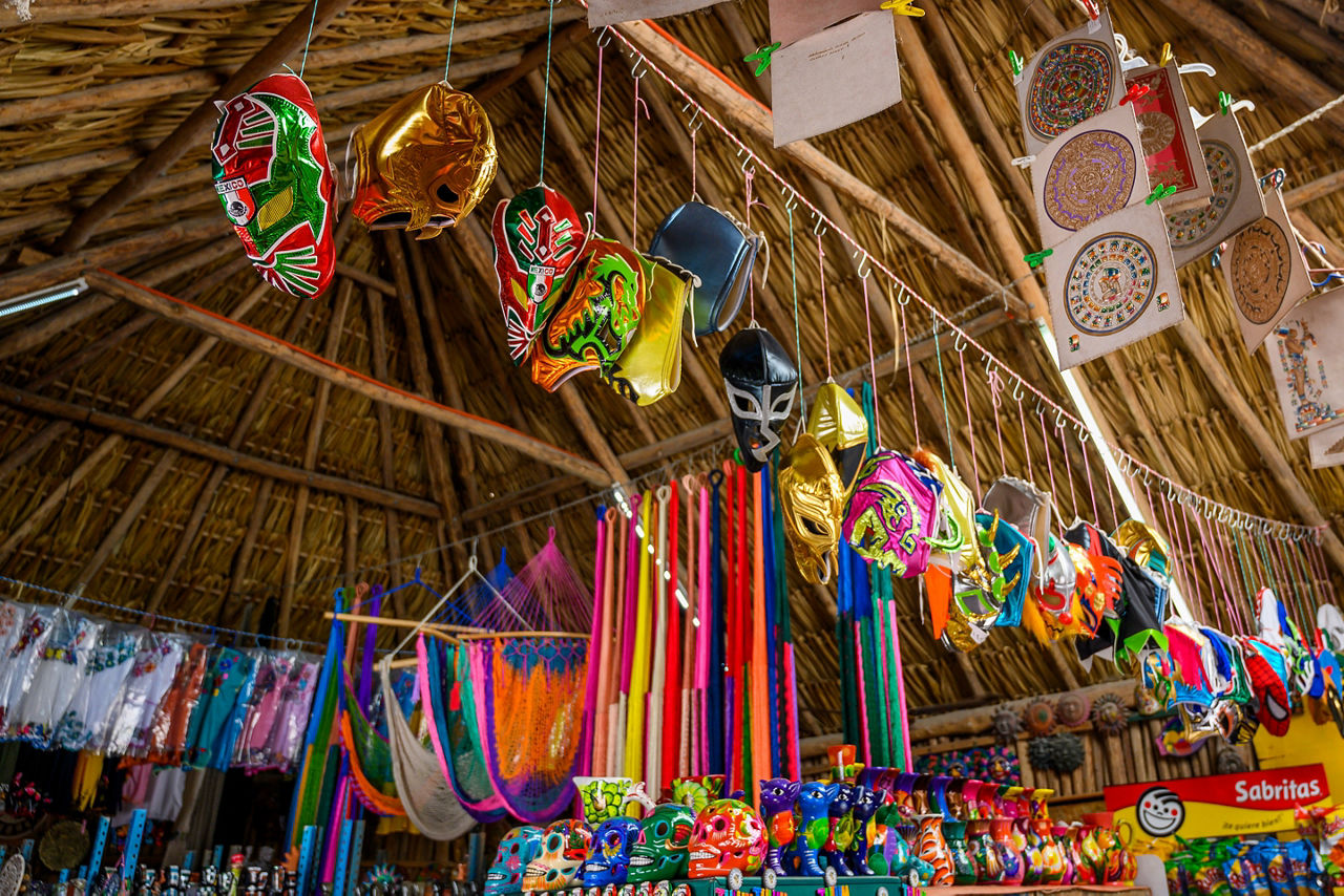 Mexico Cozumel Local Shopping Luchador Wrestling Mask 