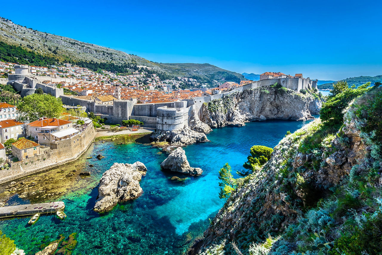 Dubrovnik, Croatia Aerial Cityscape