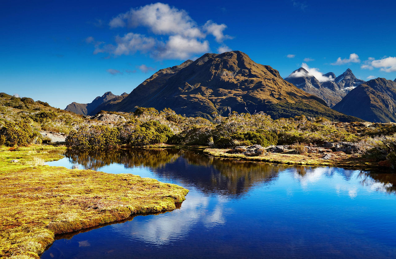 View of the terrain in Routerburn in  New Zealand