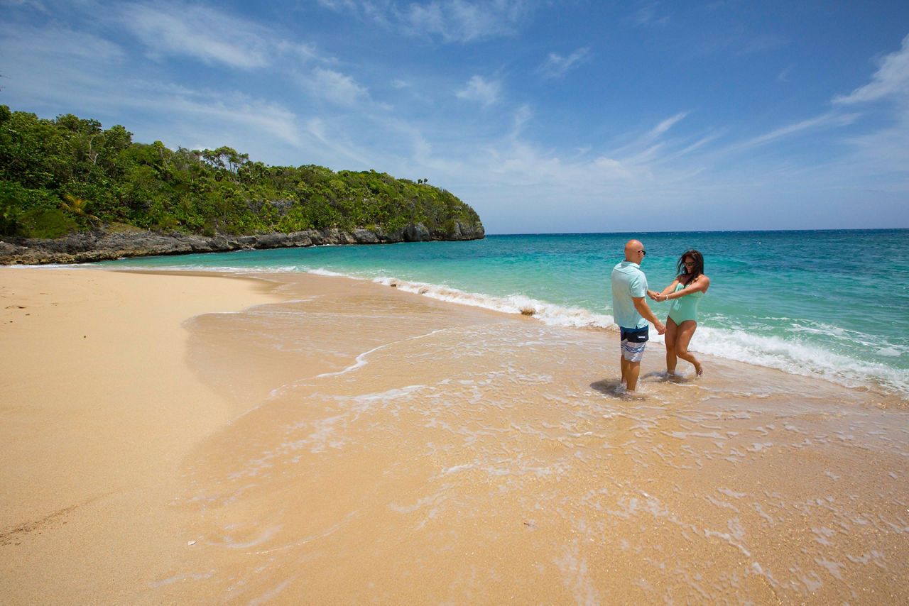 Couple Enjoying Beach, Jamaica Falmouth 