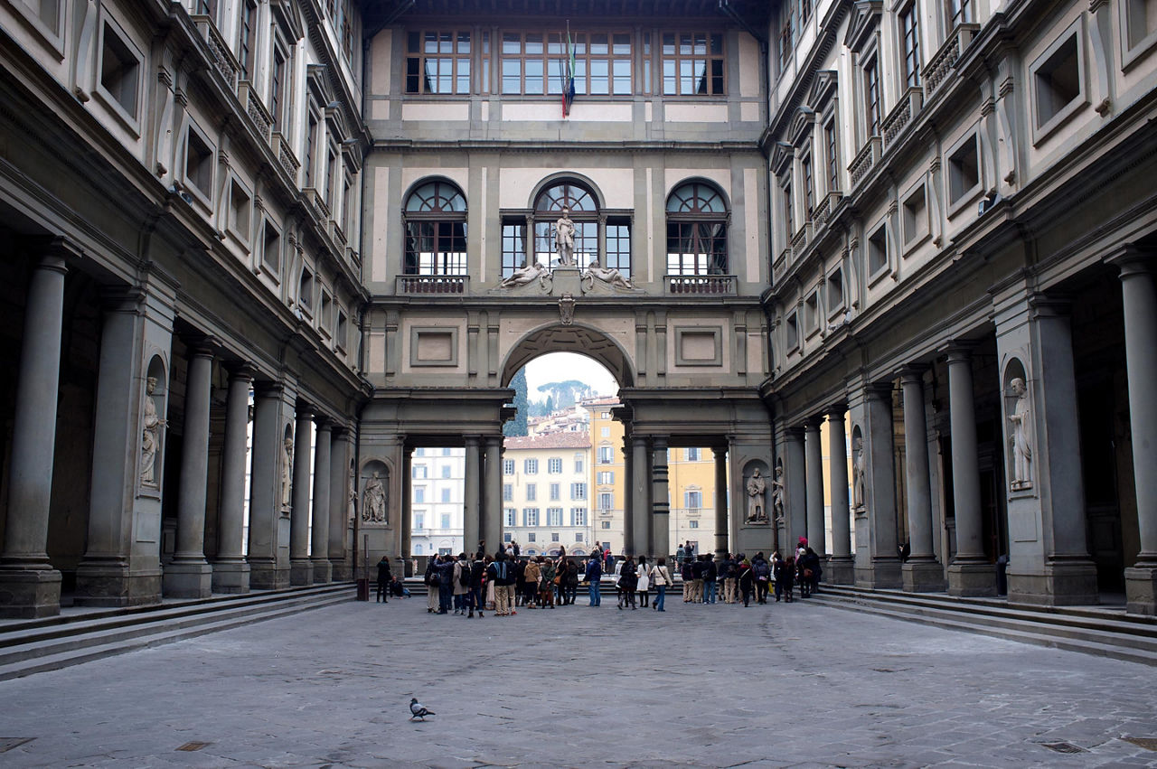 The Uffizi Gallery in Florence, Italy