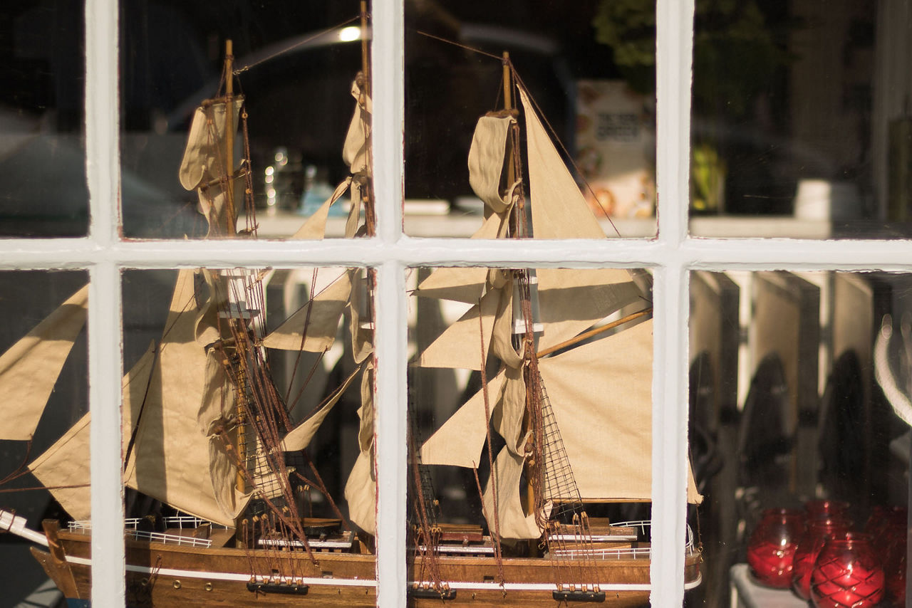 Antique Storefront Model Ship, Galveston, Texas