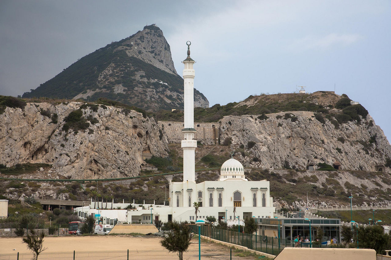 View of the Rock of Gibraltar from Europa Point