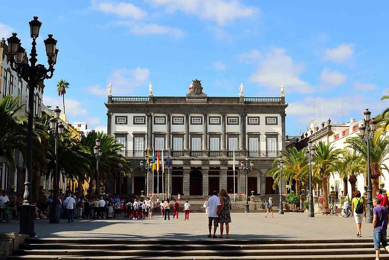 The Santa Ana Square in Gran Canaria, Canary Islands