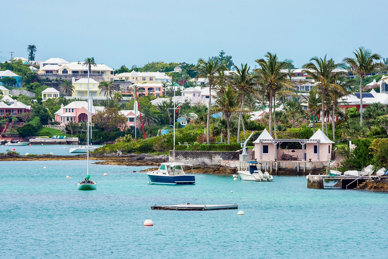 Hamilton, Bermuda Shoreline Boats