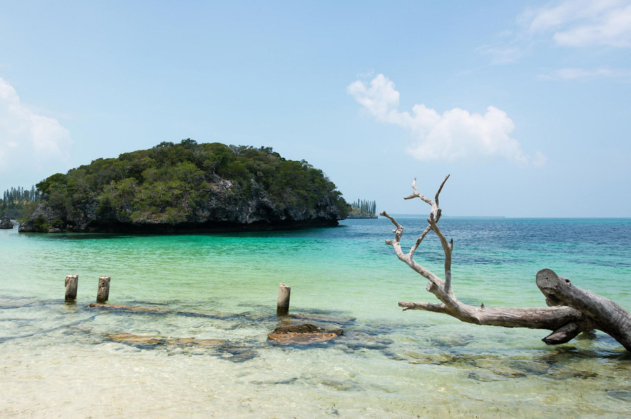 Kanumera Bay at Isle of Pines, New Caledonia