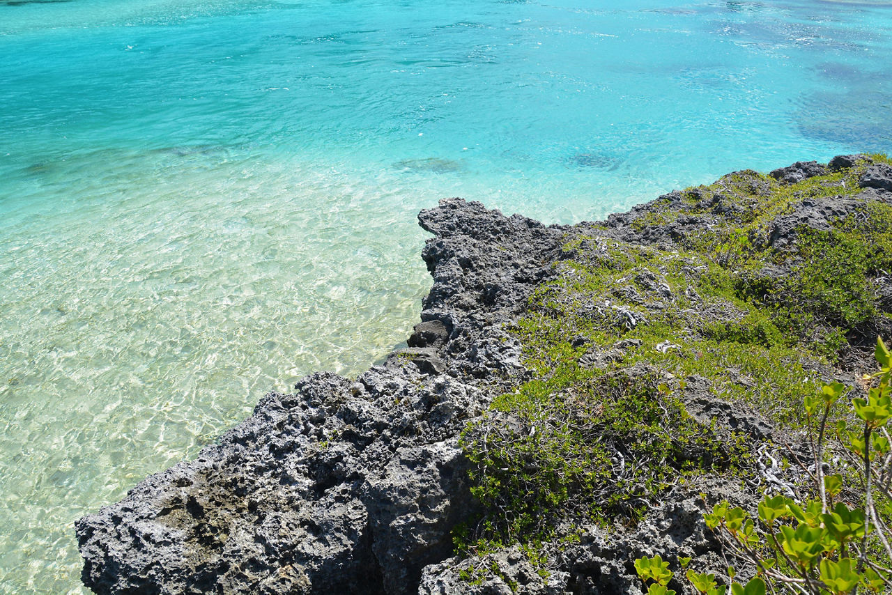 Rocky coast at Isle of Pines, New Caledonia