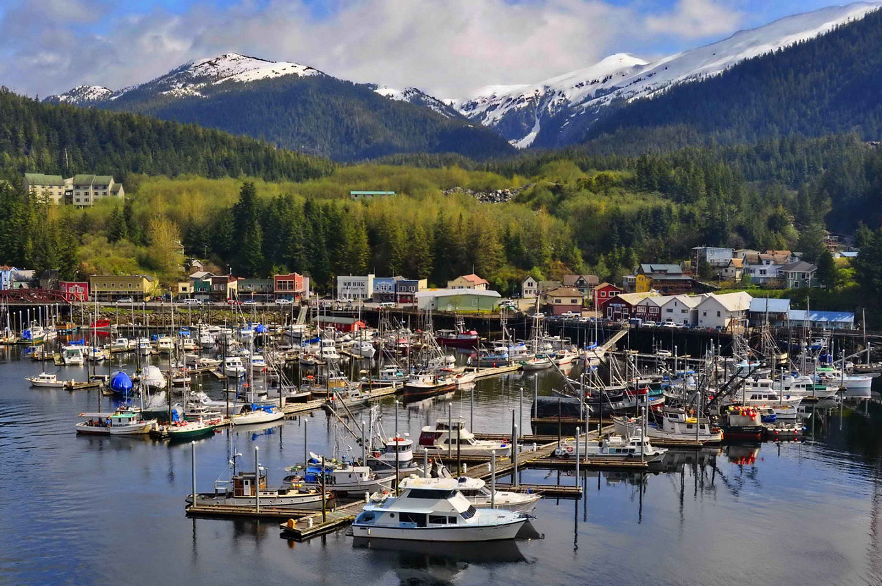 Boats Docked by the Harbor, Ketchikan, Alaska