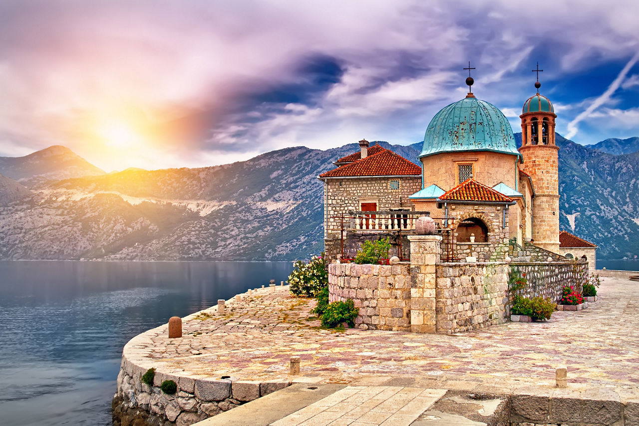 Kotor Montenegro Castle During Sunset