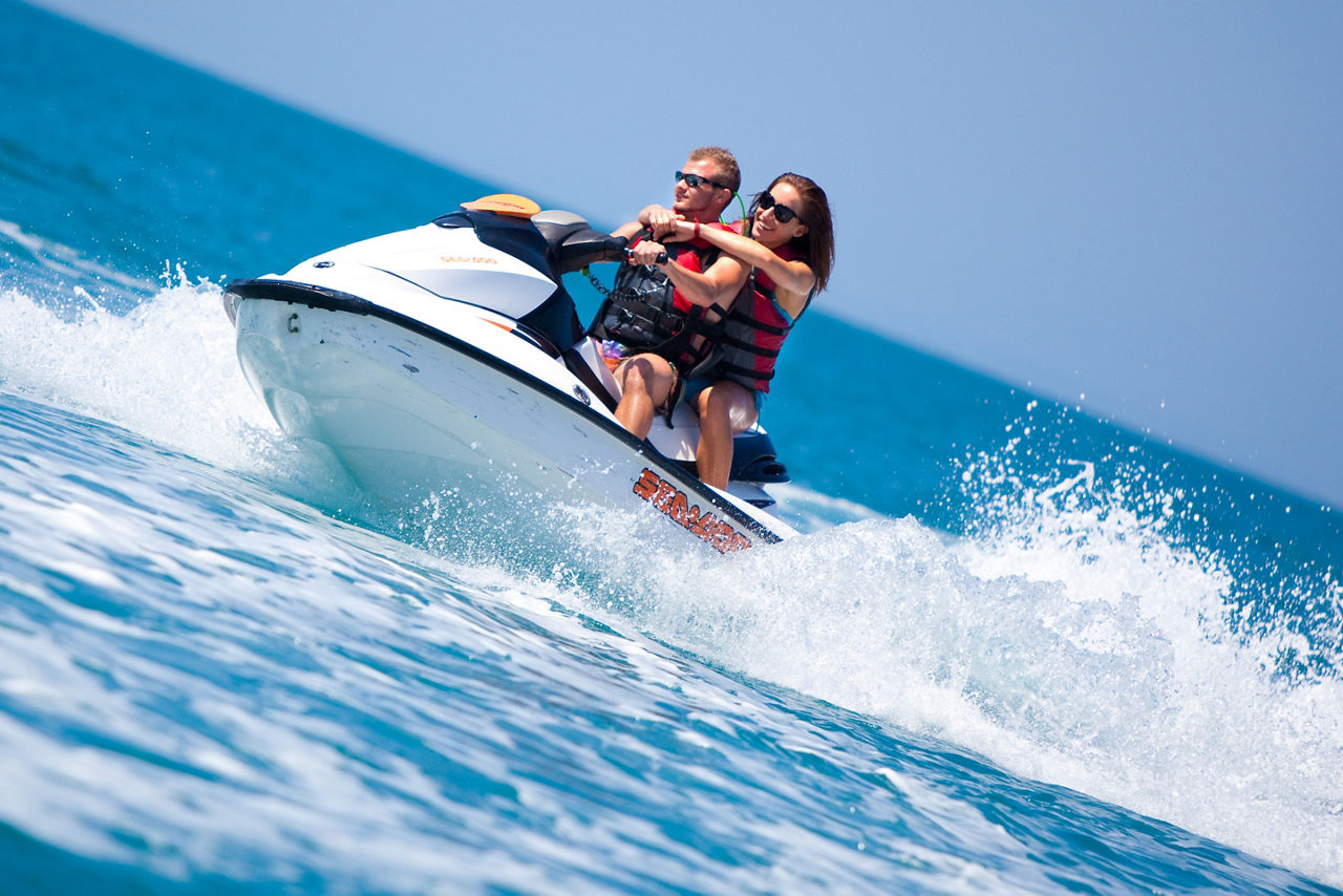 Couple Enjoying the Jet Ski, Labadee, Haiti