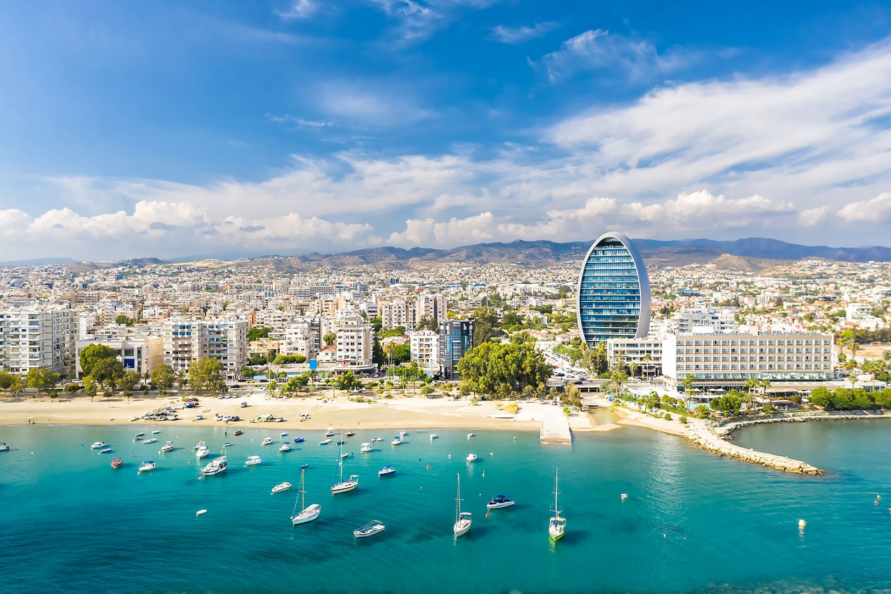 Vacation Views of Cyprus Coastline. Limassol, Cyprus