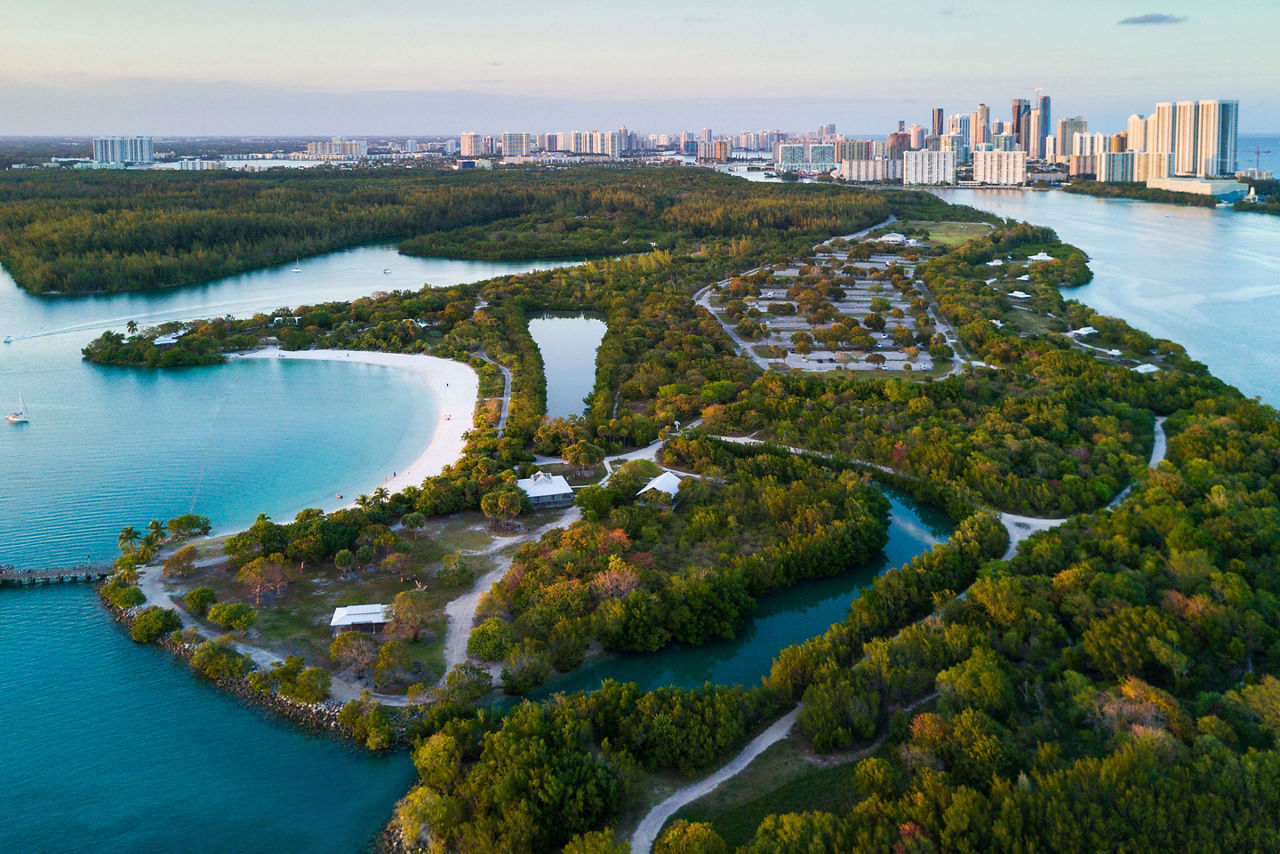 Oleta River State Park Aerial, Miami, Florida