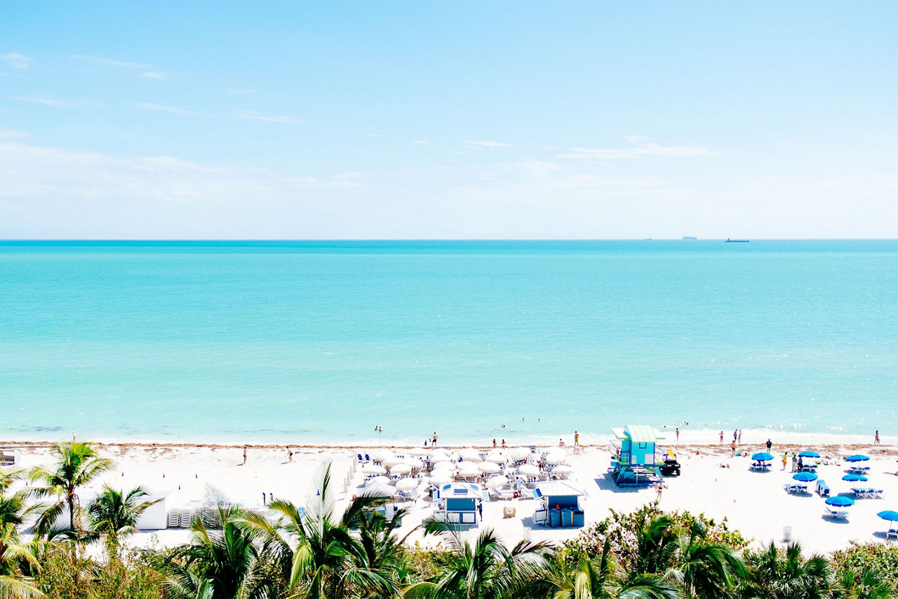 Sunny Day South Beach Clear Water, Miami, Florida