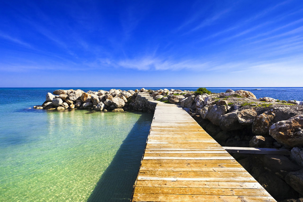 Beach Walkway Platform, Montego Bay, Jamaica