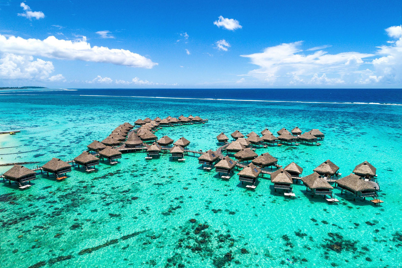 Moorea, French Polynesia, Overwater Cabanas