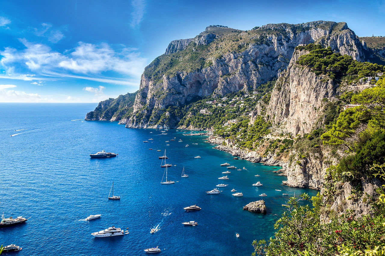 Naples - Capri, Italy, Aerial View