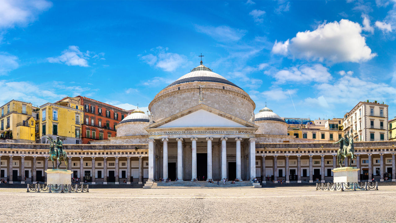 Naples - Capri, Italy, San Francesco di Paola church