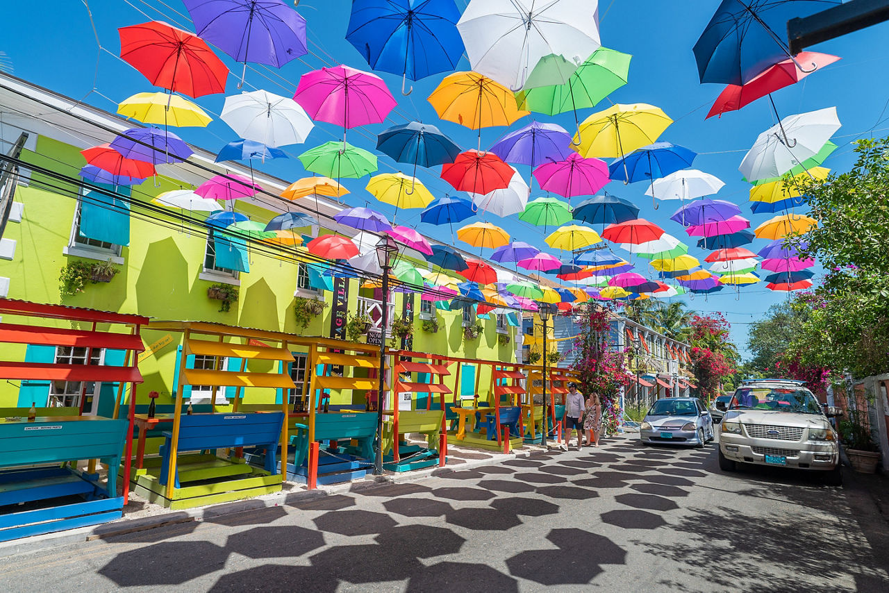 Local Colorful Shops , Nassau, Bahamas