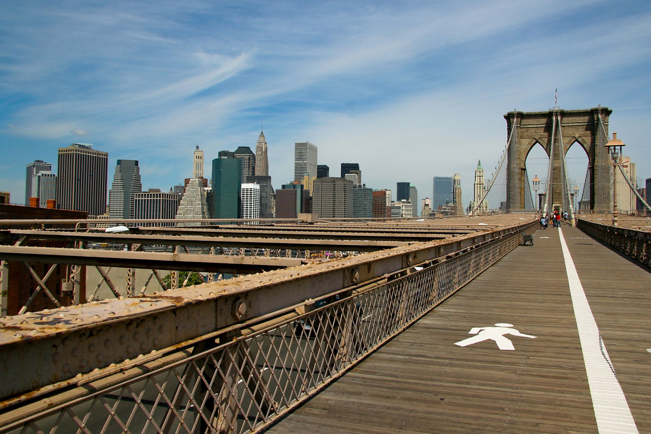 New York City Brooklyn Bridge 