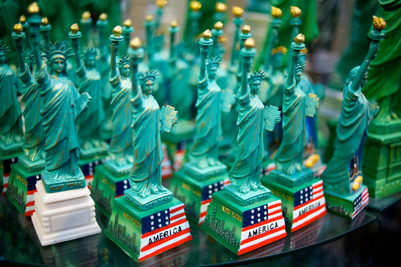 Miniature Statue of Liberty souvenirs