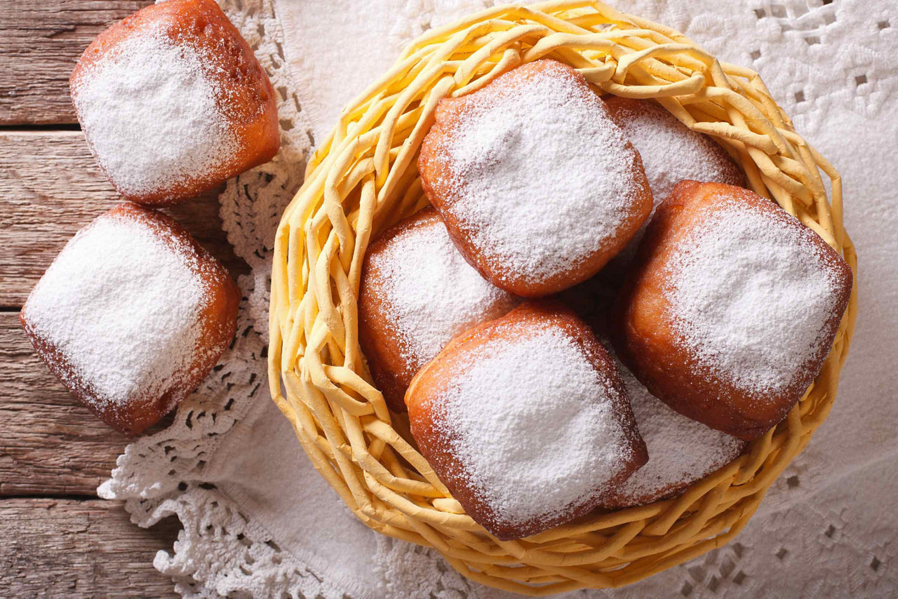 Sugar Sprinkled Beignets, New Orleans, Louisiana