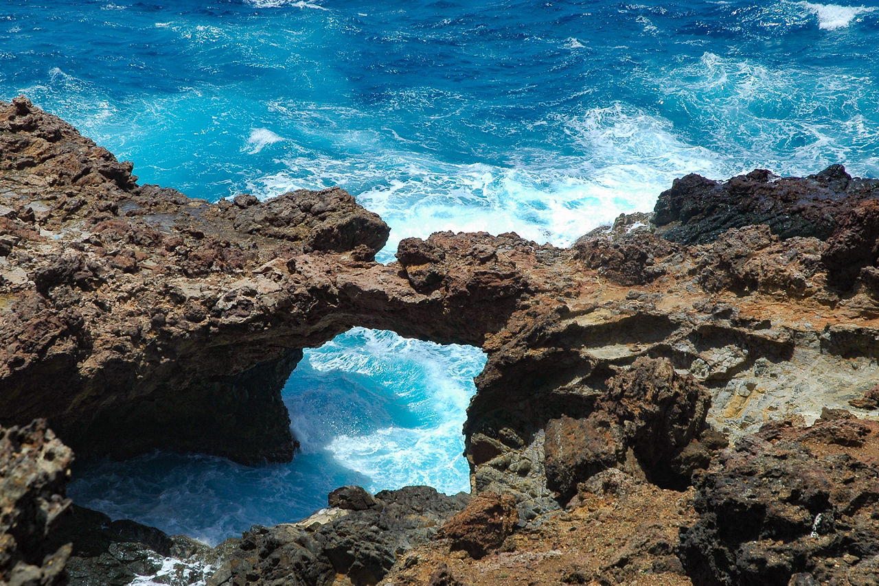 Natural Bridge at Blackstone Beach, Oranjestad, Aruba