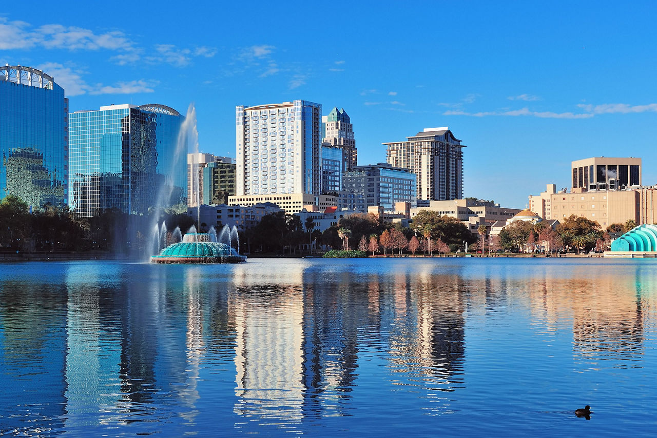 Florida Orlando Lake Eola Fountain