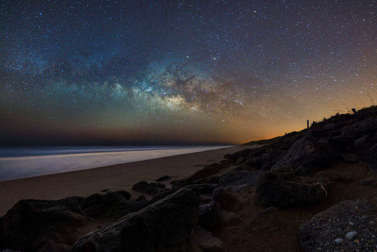 Night Stars by the Beach, Orlando, Florida