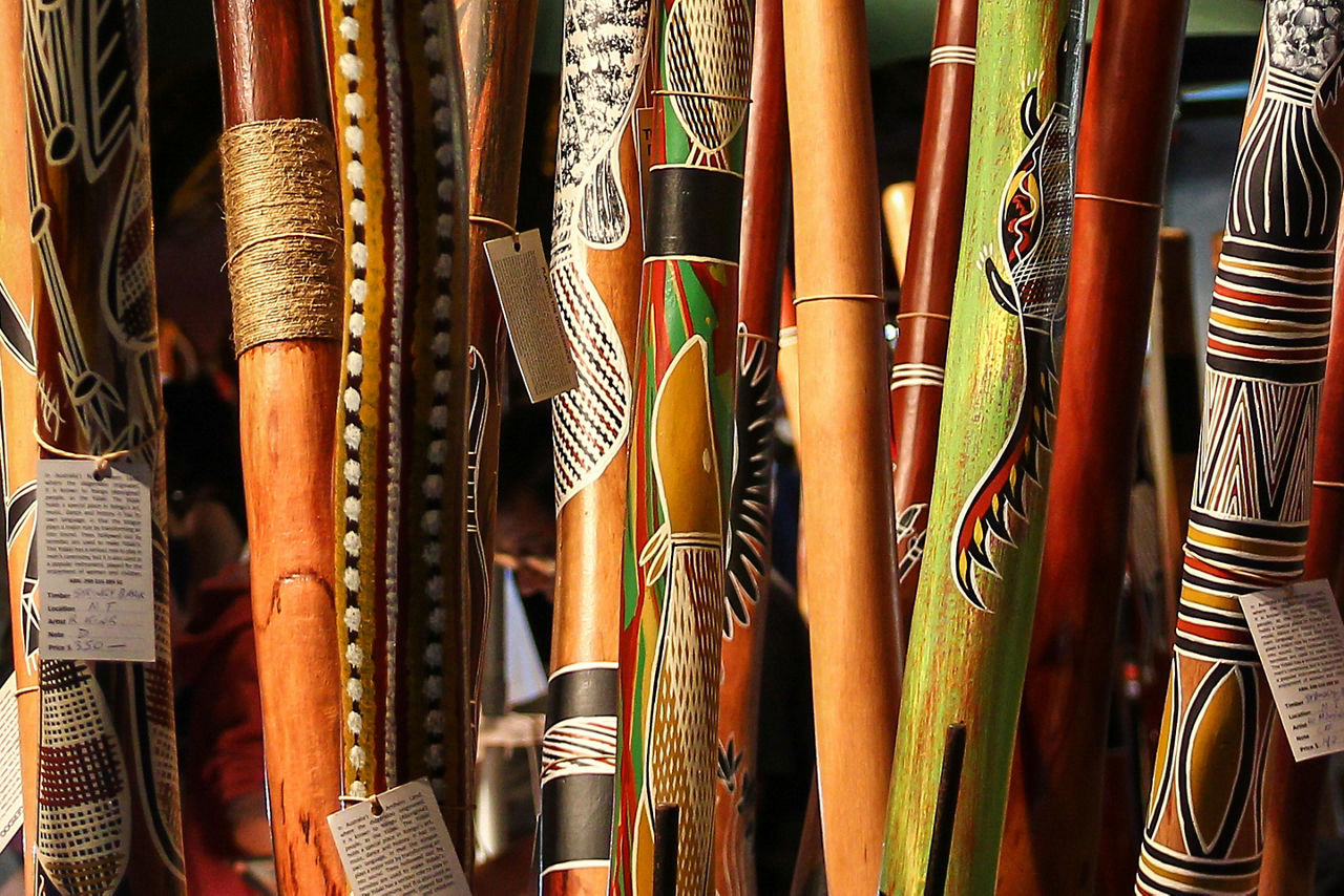 Find didgeridoos while shopping in Aboriginal museums in Australia