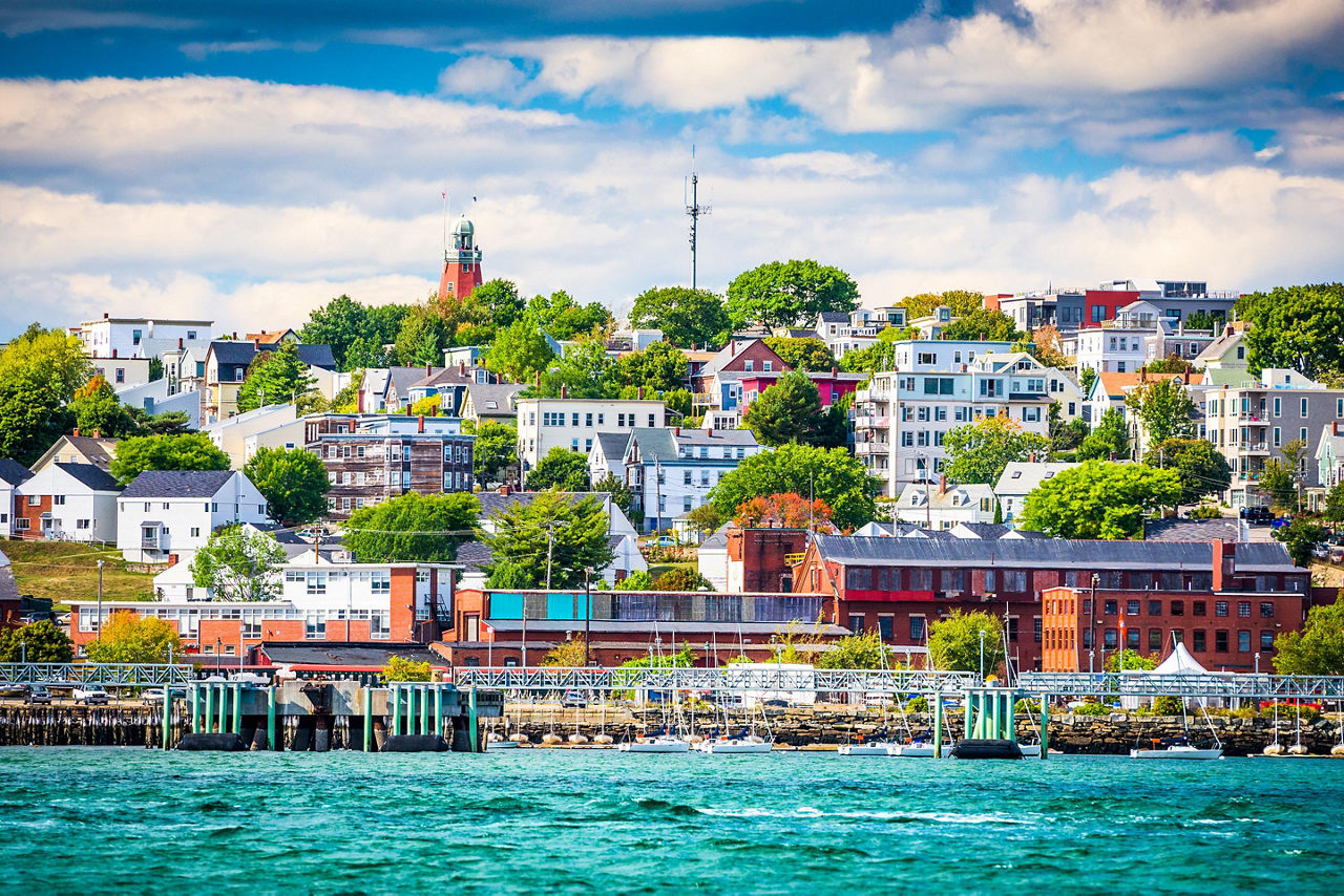 Portland, Maine, Coastal City View