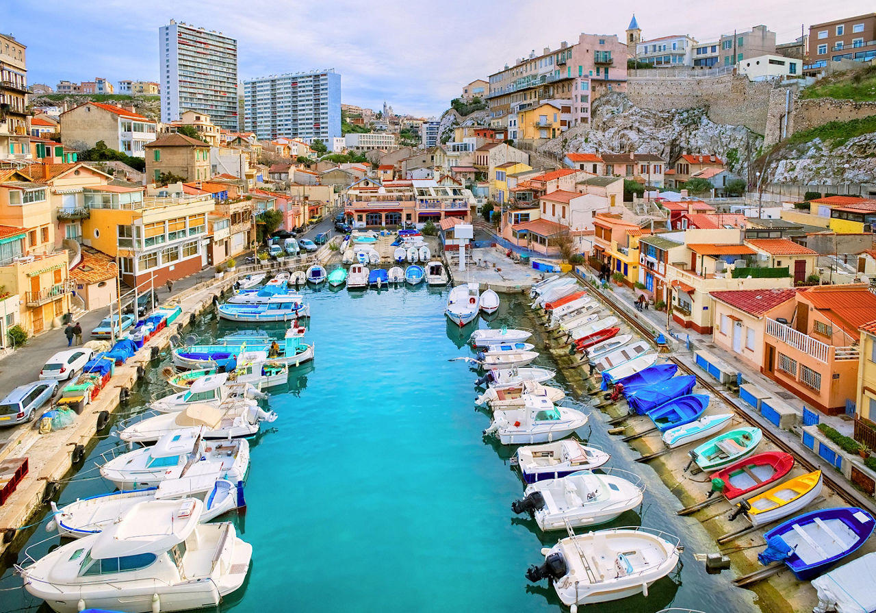 Provence (Marseille), France, Yacht harbor