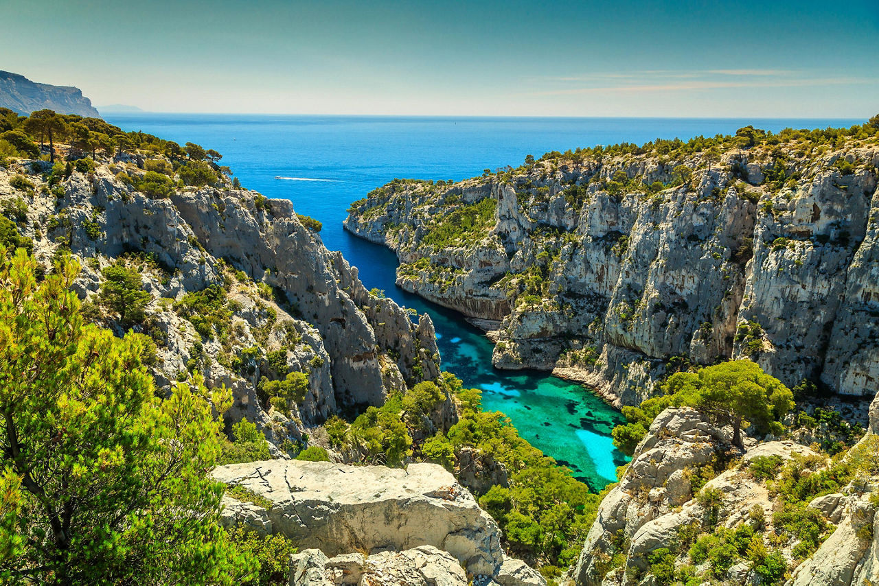 The Calanques D'En Vay bay in France