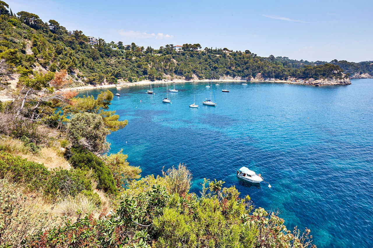 Provence (Toulon), France, Boats anchored in a bay