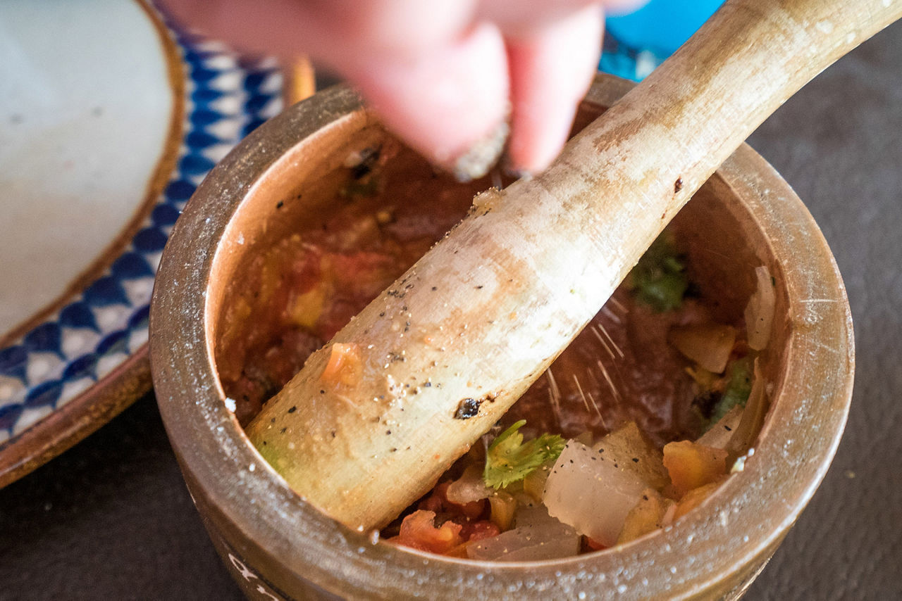  Salsa Making Class, Costa Maya, Mexico 