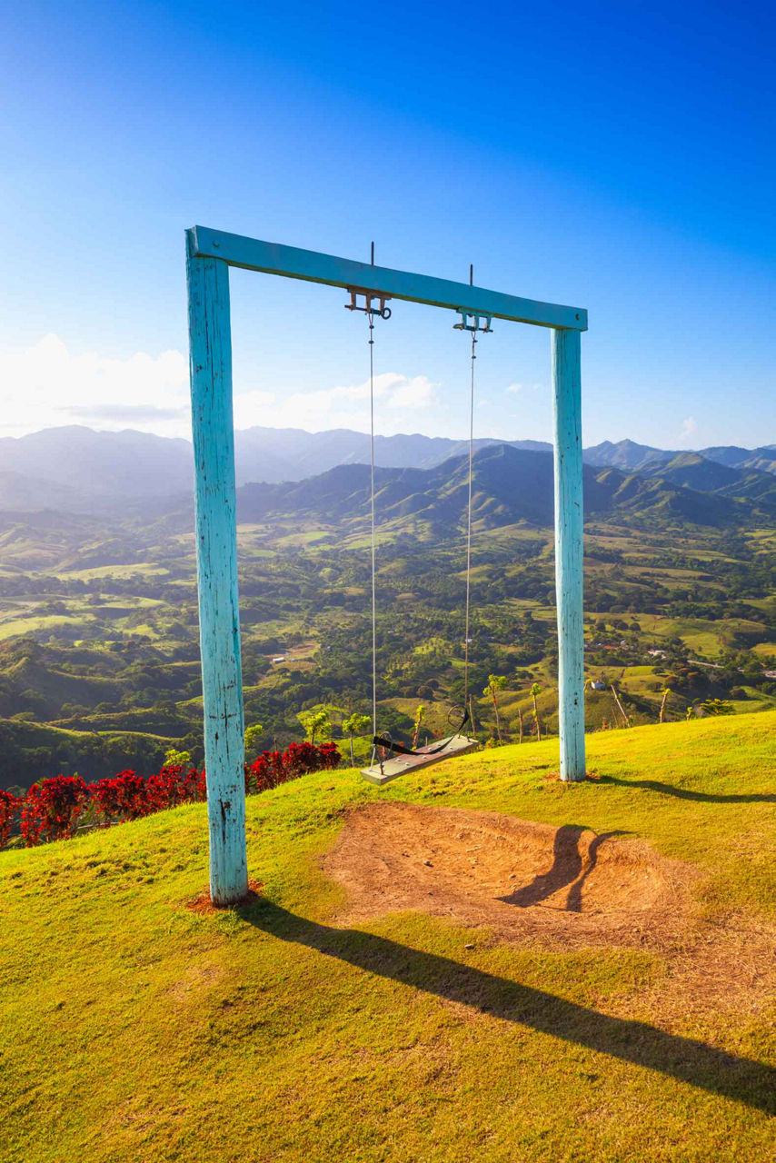 Swing Views from the Top of Montana Redonda , Punta Cana, Dominican Republic