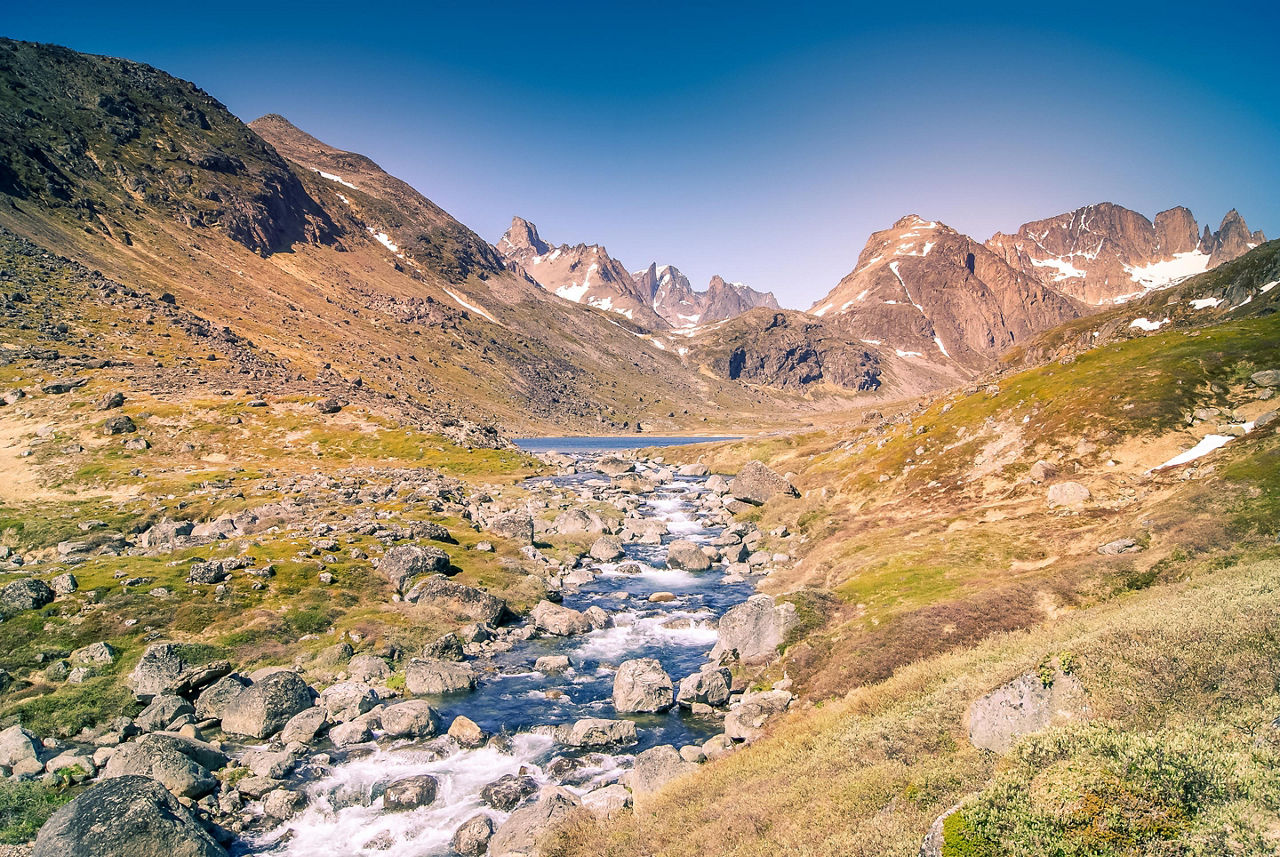 A small river in rural Greenland