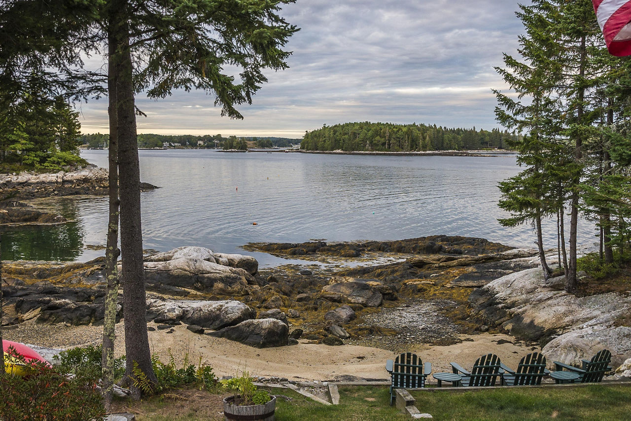 Coastal terrain in Rockland, Maine